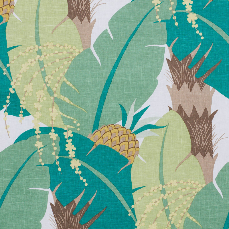 Schumacher 177543 Tropicana Ananas Palm Fabric