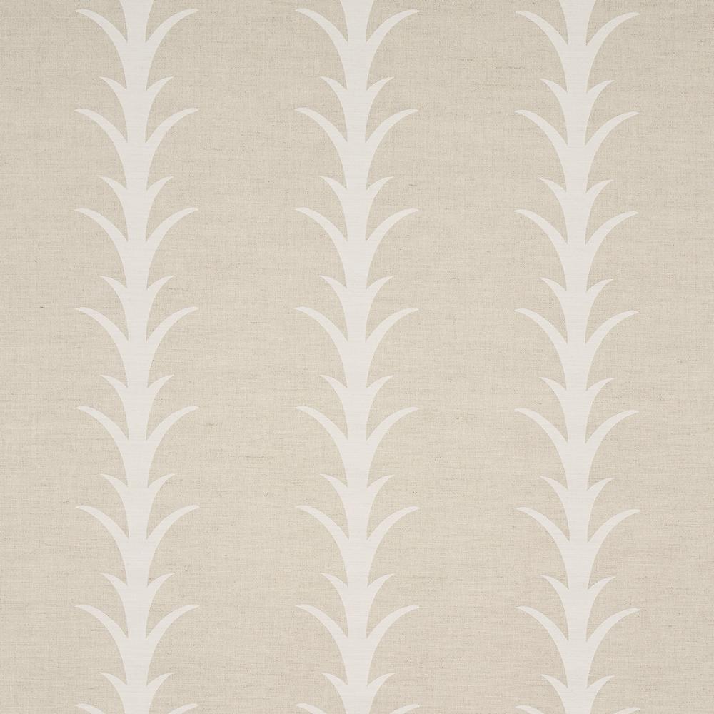 Schumacher 177636 Acanthus Stripe Fabric in Natural