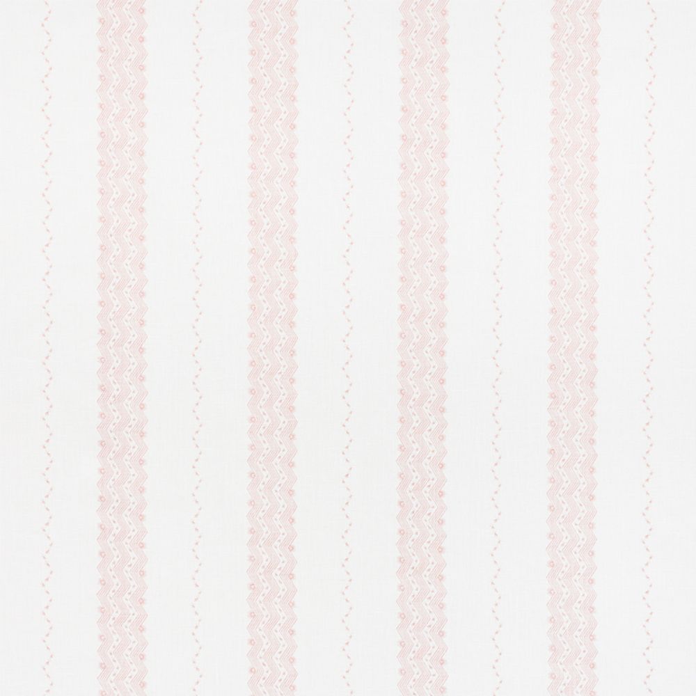 Schumacher 177702 Nauset Stripe Fabric in Blush