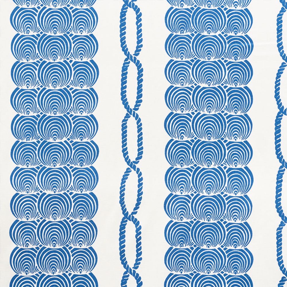 Schumacher 177780 Coralline Fabric in Blue