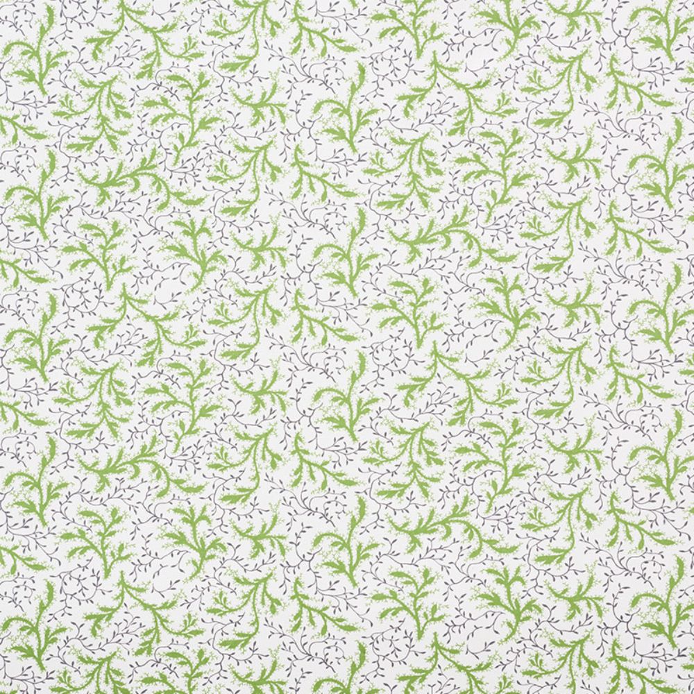 Schumacher 177831 Sprig Fabric in Moss
