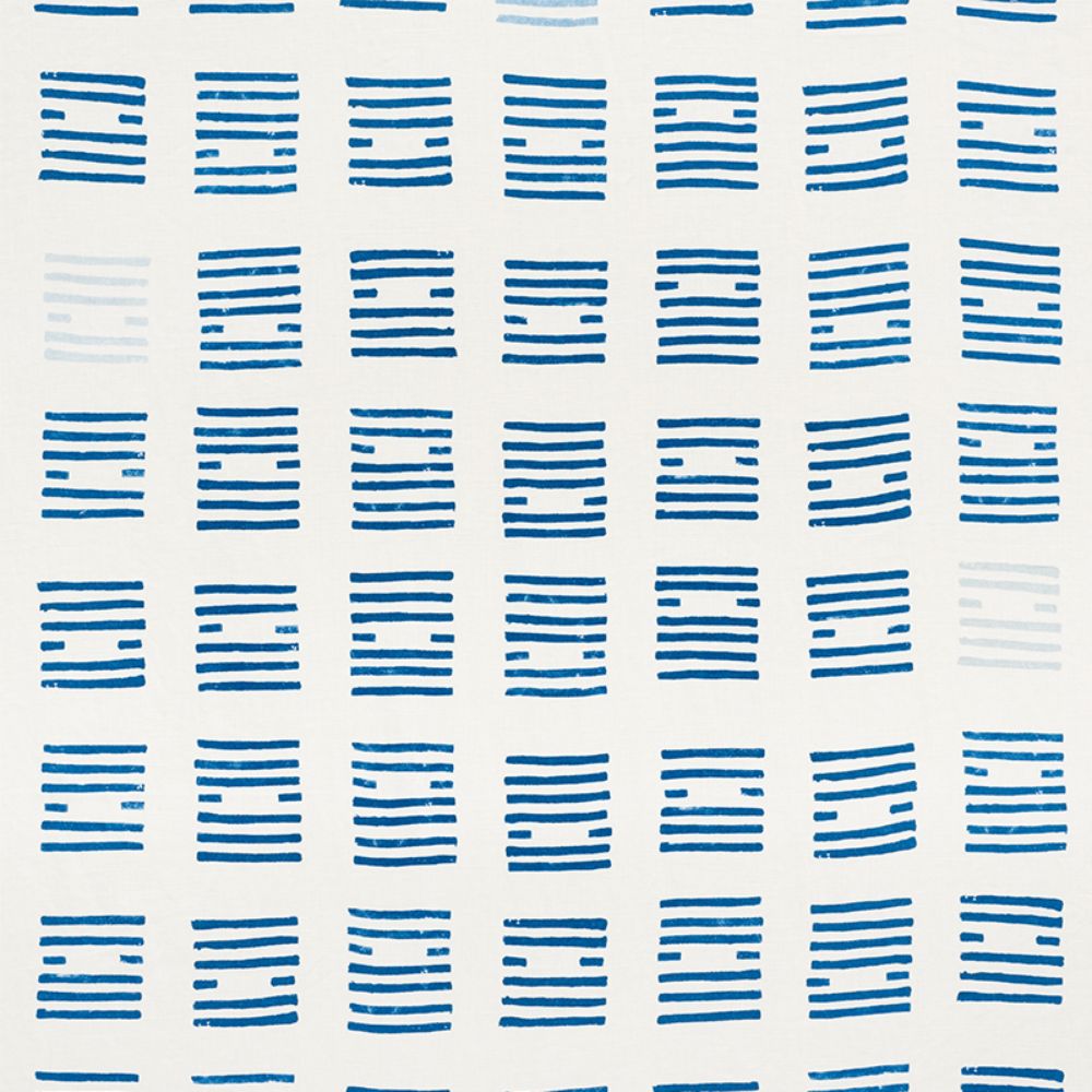 Schumacher 177880 Tiasquam Fabric in Blue