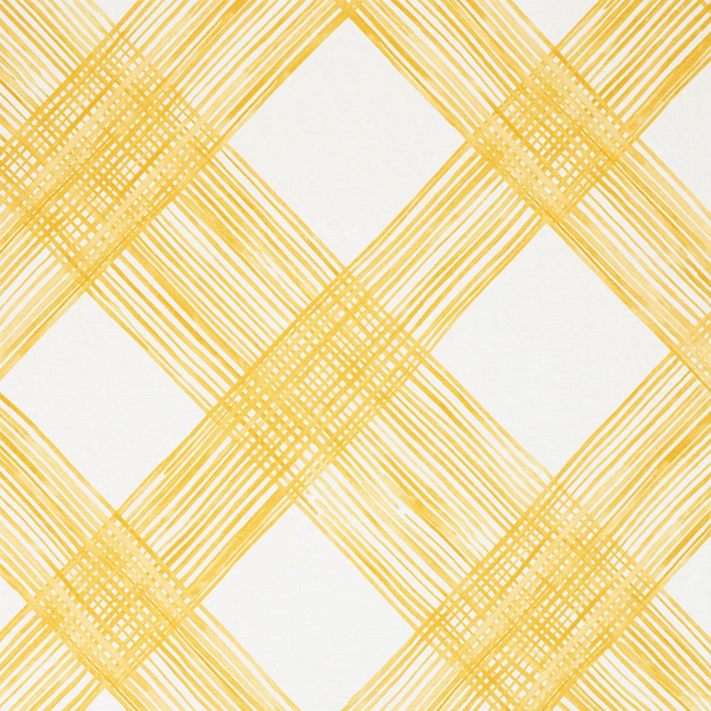 Schumacher 177952 Traverse Fabric in Yellow