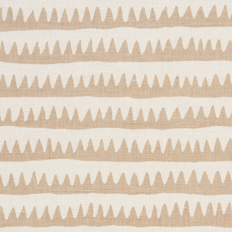Schumacher 177972 Primitive-Beauty Collection Corfu Stripe Fabric  in Sand