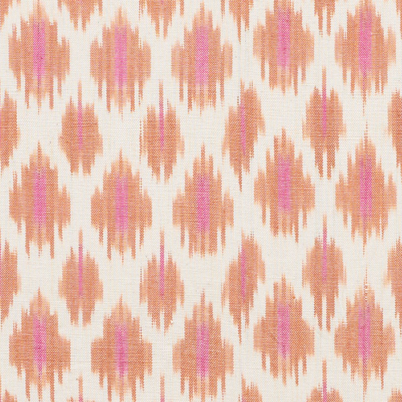 Schumacher 178061 Free-Spirit Collection Presidio Ikat Fabric  in Orange