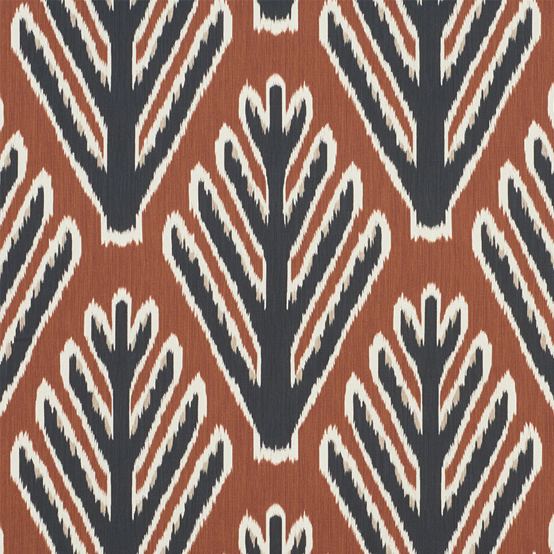 Schumacher 178562 Johnson-Hartig-For-Libertine Collection Bodhi Tree Fabric  in Brown & Black