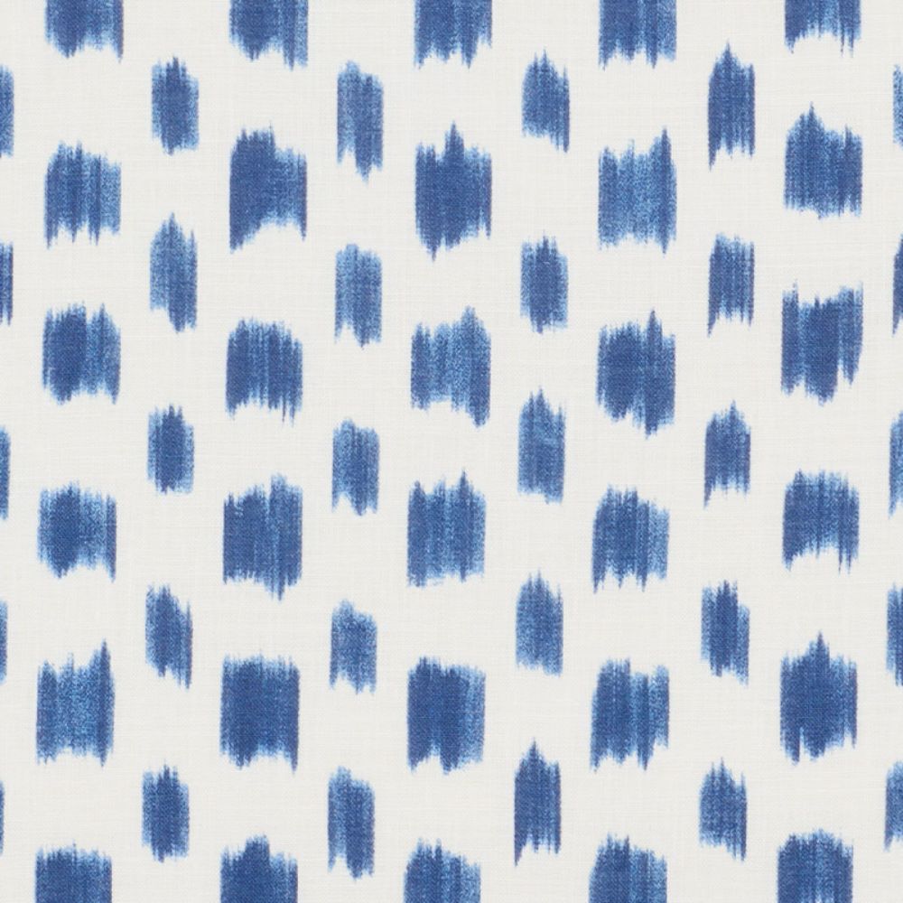 Schumacher 179010 Izmir Ikat Fabric in Blue