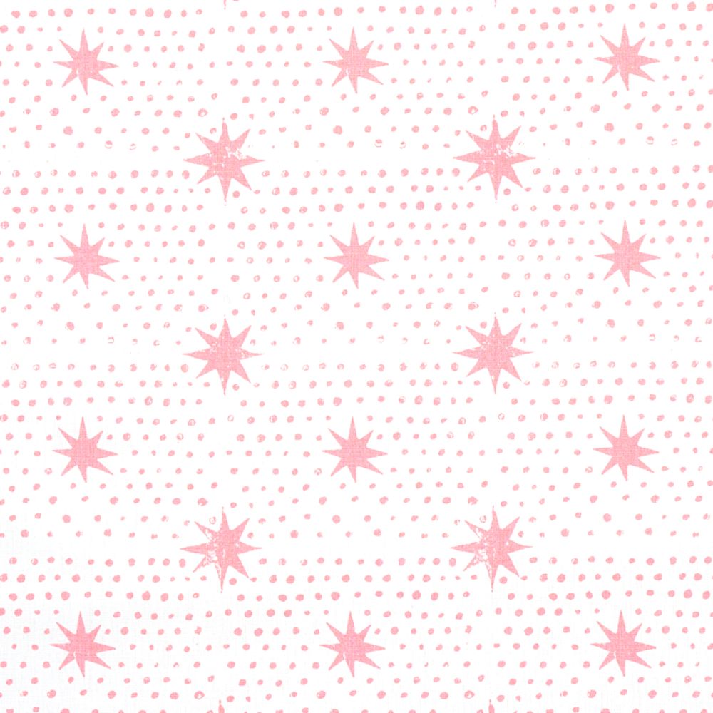 Schumacher 179162 Spot & Star Fabric in Pink