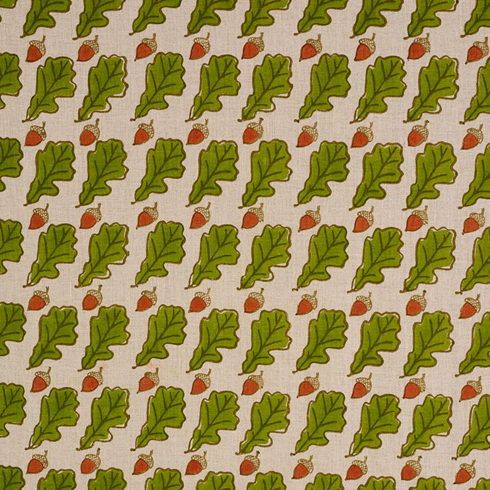 Schumacher 179310 Oak Fabric in Green