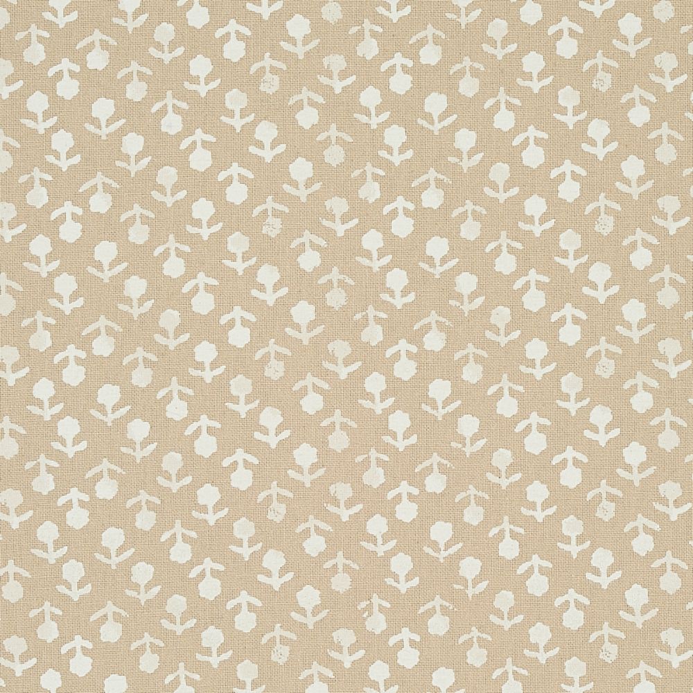 Schumacher 179352 Beatriz Handprint Fabric in Natural
