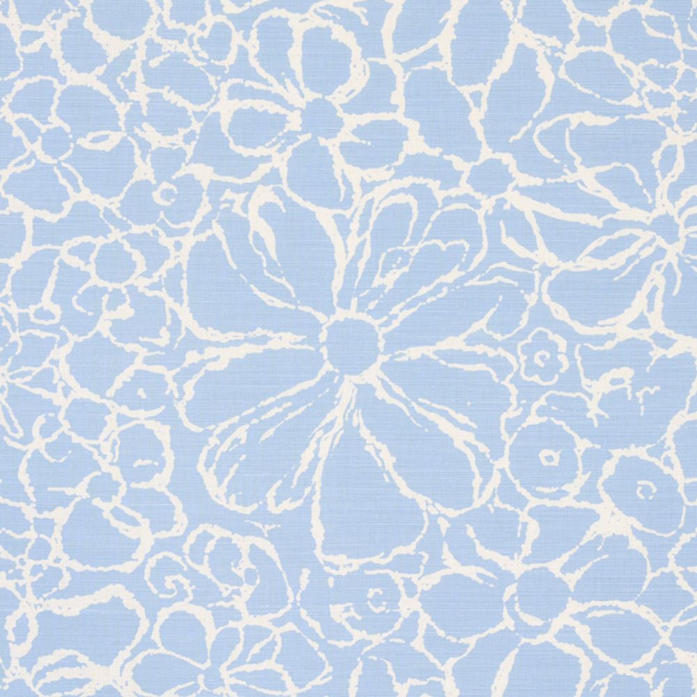 Schumacher 179550 Sidonie Fabric in Blue