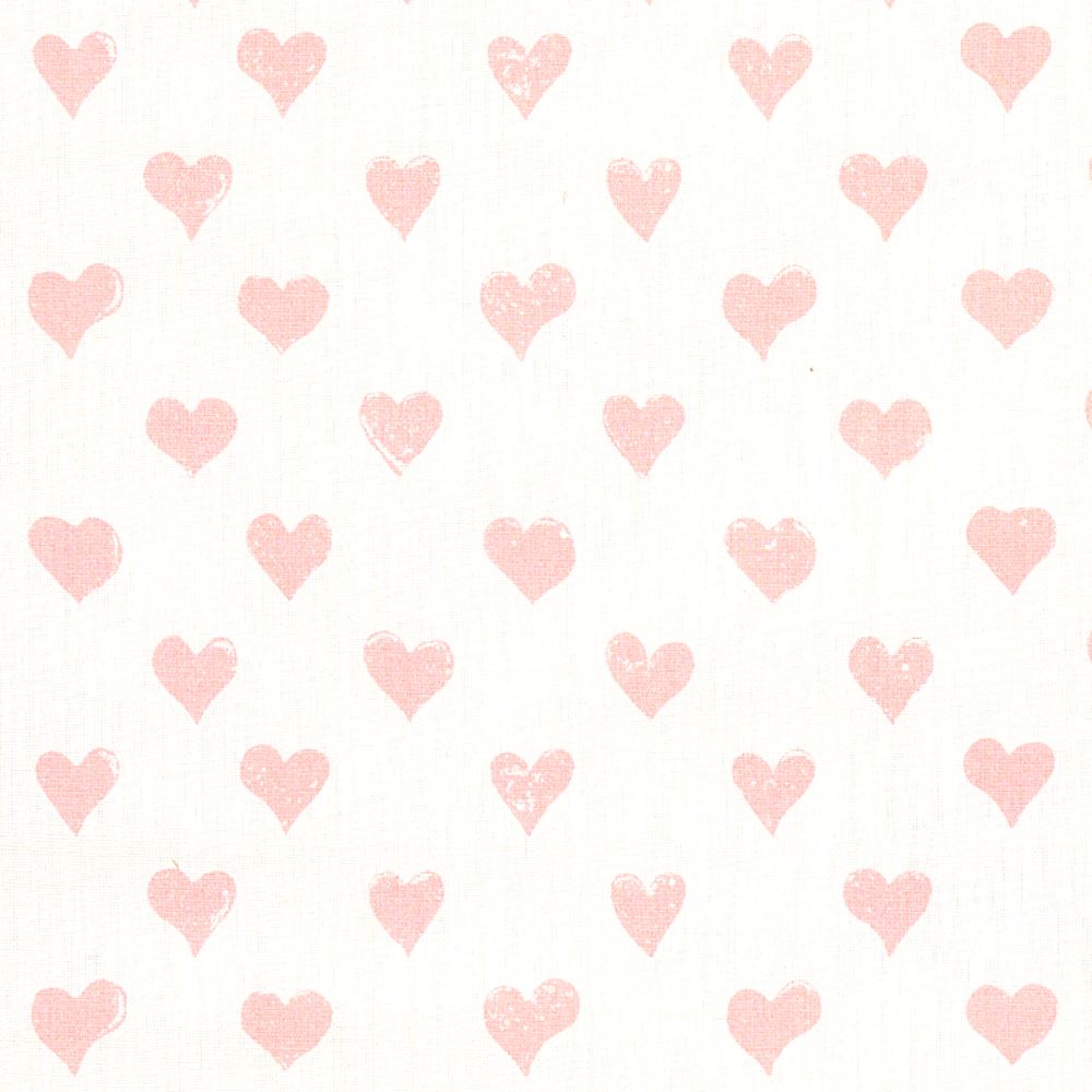 Schumacher 179590 Hearts Fabric in Pink
