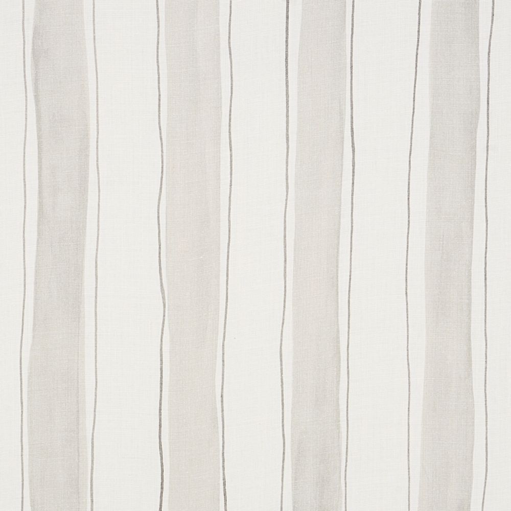 Schumacher 179701 Tracing Stripes Fabric in Grey