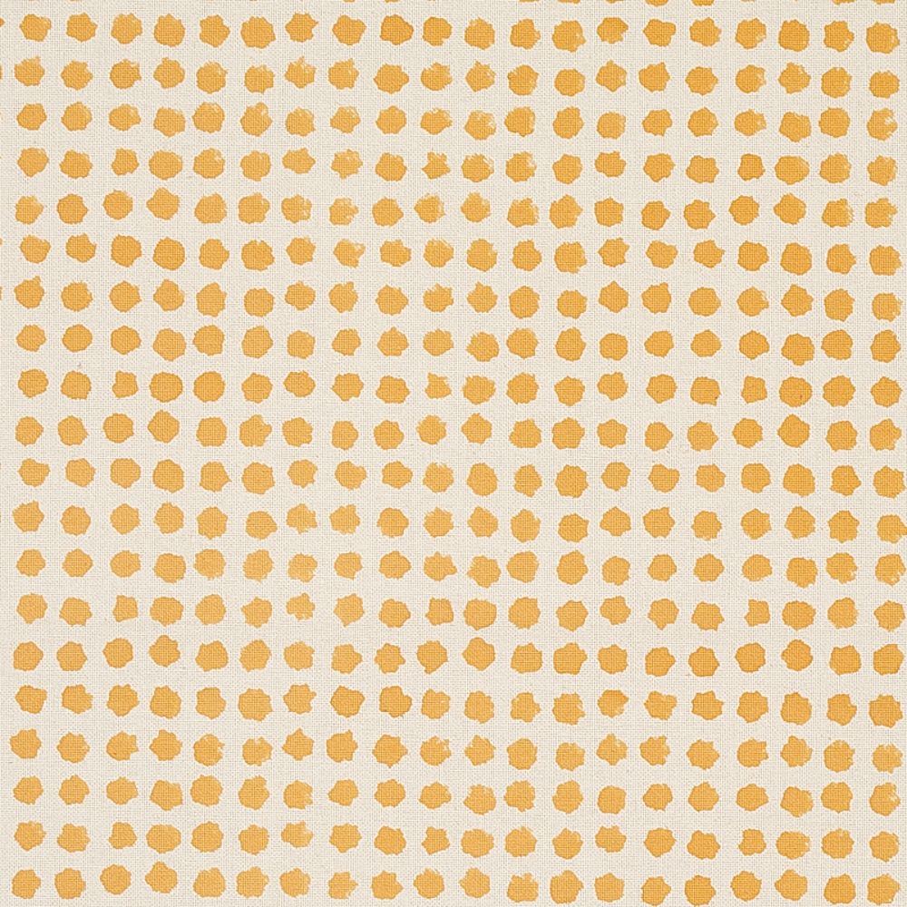 Schumacher 179770 Seed Hand Block Print Fabric in Mustard