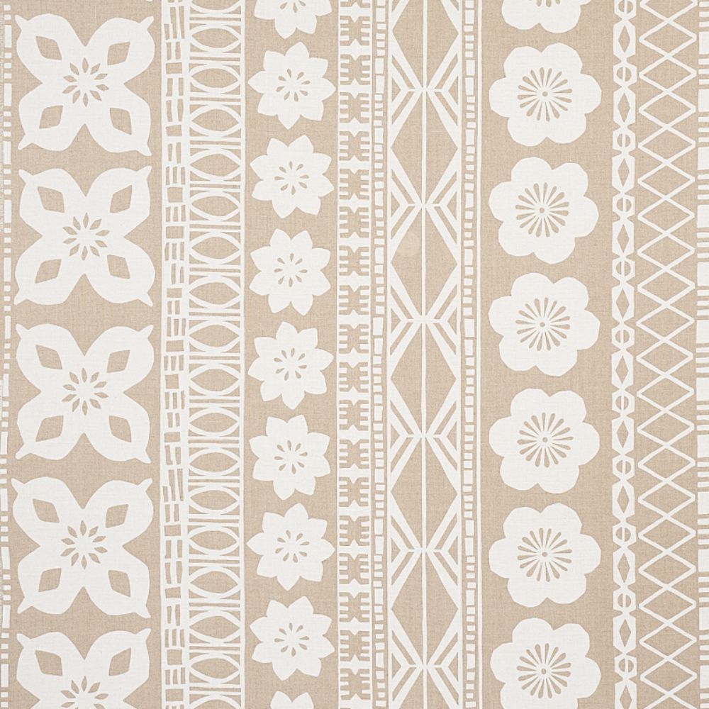 Schumacher 179870 Mrs. Howell Fabric in Natural