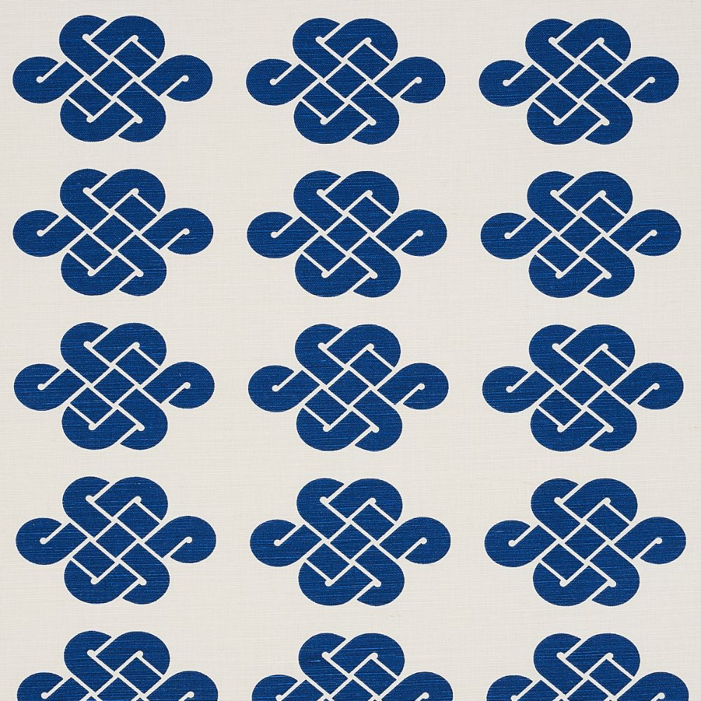 Schumacher 180031 Penelope Knot in Fabrics in Blue