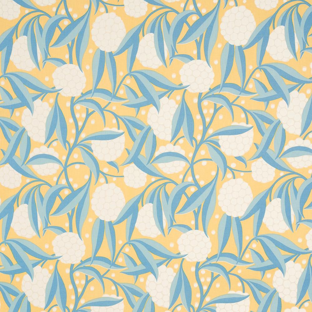 Schumacher 180072 Rubus Cotton Linen Fabric in Yellow