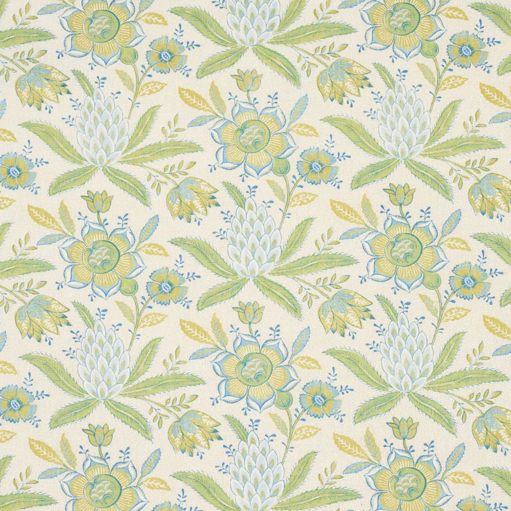 Schumacher 180253 Lafayette Botanical Fabrics in Moss