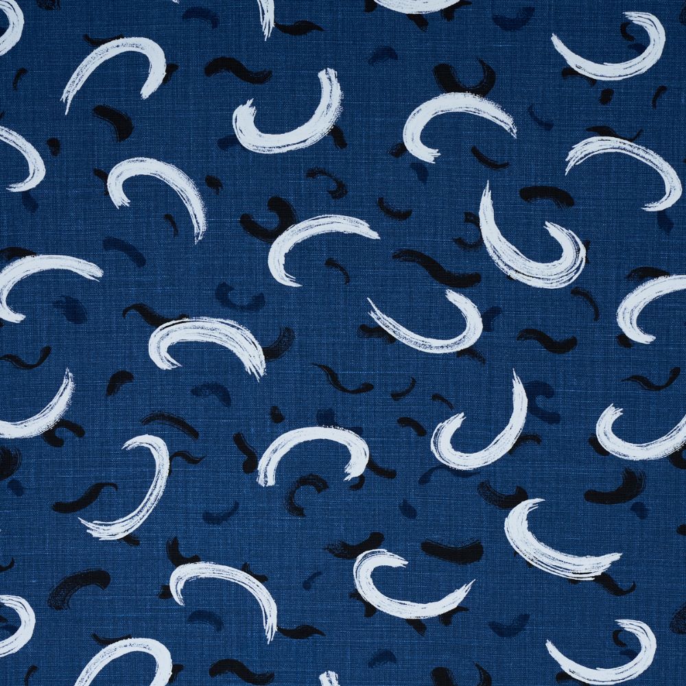 Schumacher 180400 Brushmark Fabrics in Blue