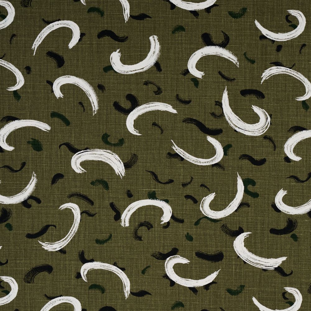 Schumacher 180402 Brushmark Fabrics in Olive