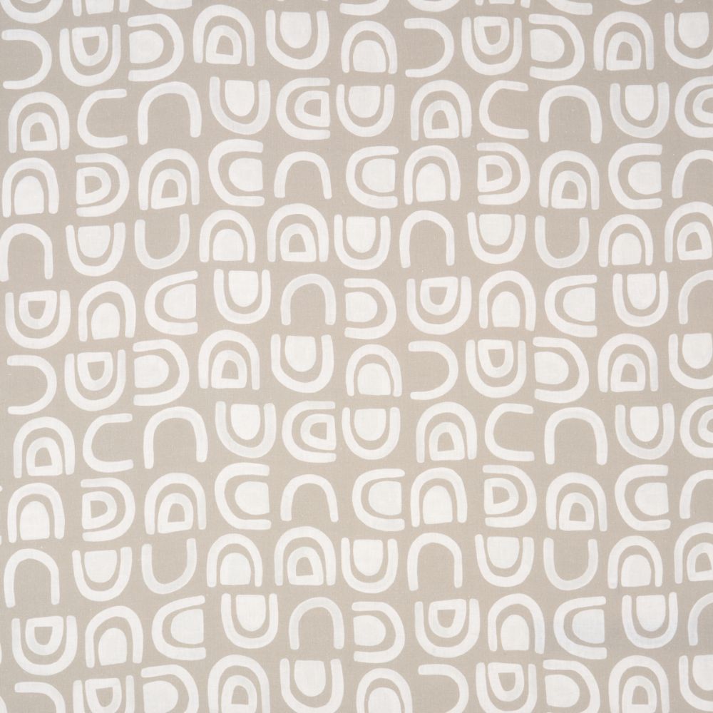 Schumacher 180420 Threshold Printed Linen Fabrics in Ginger