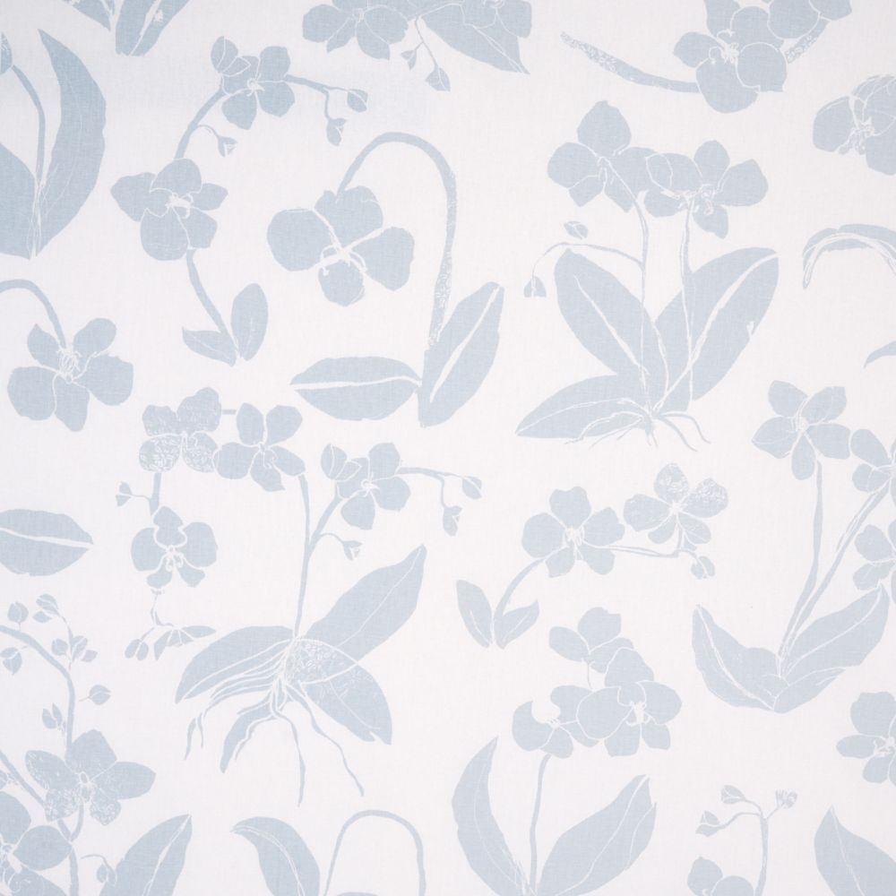 Schumacher 180512 Orchids Have Dreams Fabrics in Sky