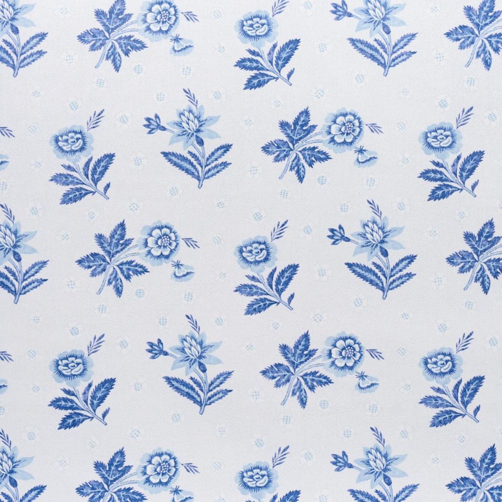 Schumacher 180541 New Traditional Provençal Colline Fabric in Porcelain