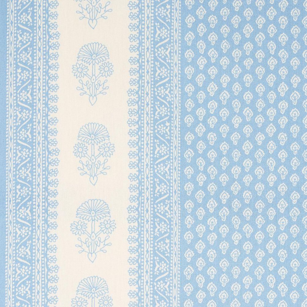 Schumacher 180730 Mark D. Sikes Hyacinth Indoor/Outdoor Fabric in China Blue