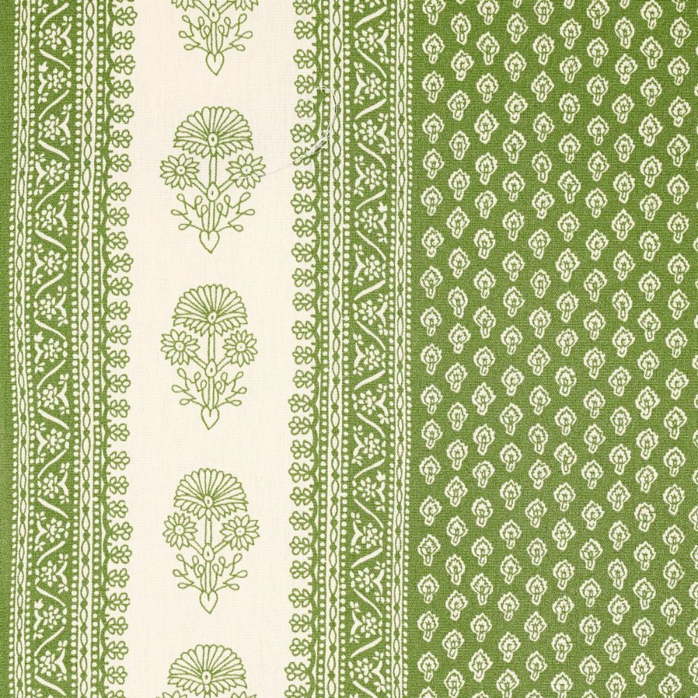 Schumacher 180731 Mark D. Sikes Hyacinth Indoor/Outdoor Fabric in Leaf Green
