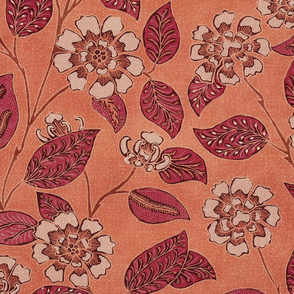 Schumacher 181002 Kava Cay Indoor/Outdoor Fabric in Mango