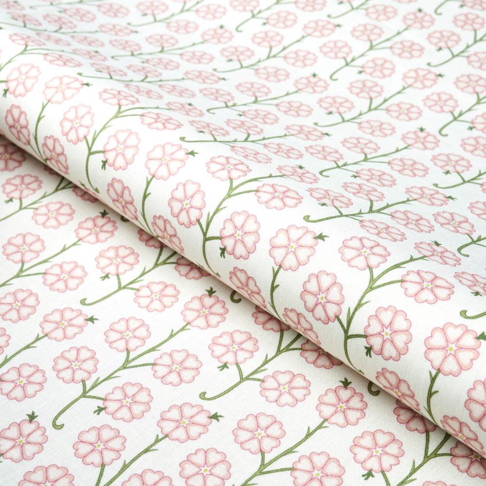 Schumacher 181401 Gardenia Fabric in Rose