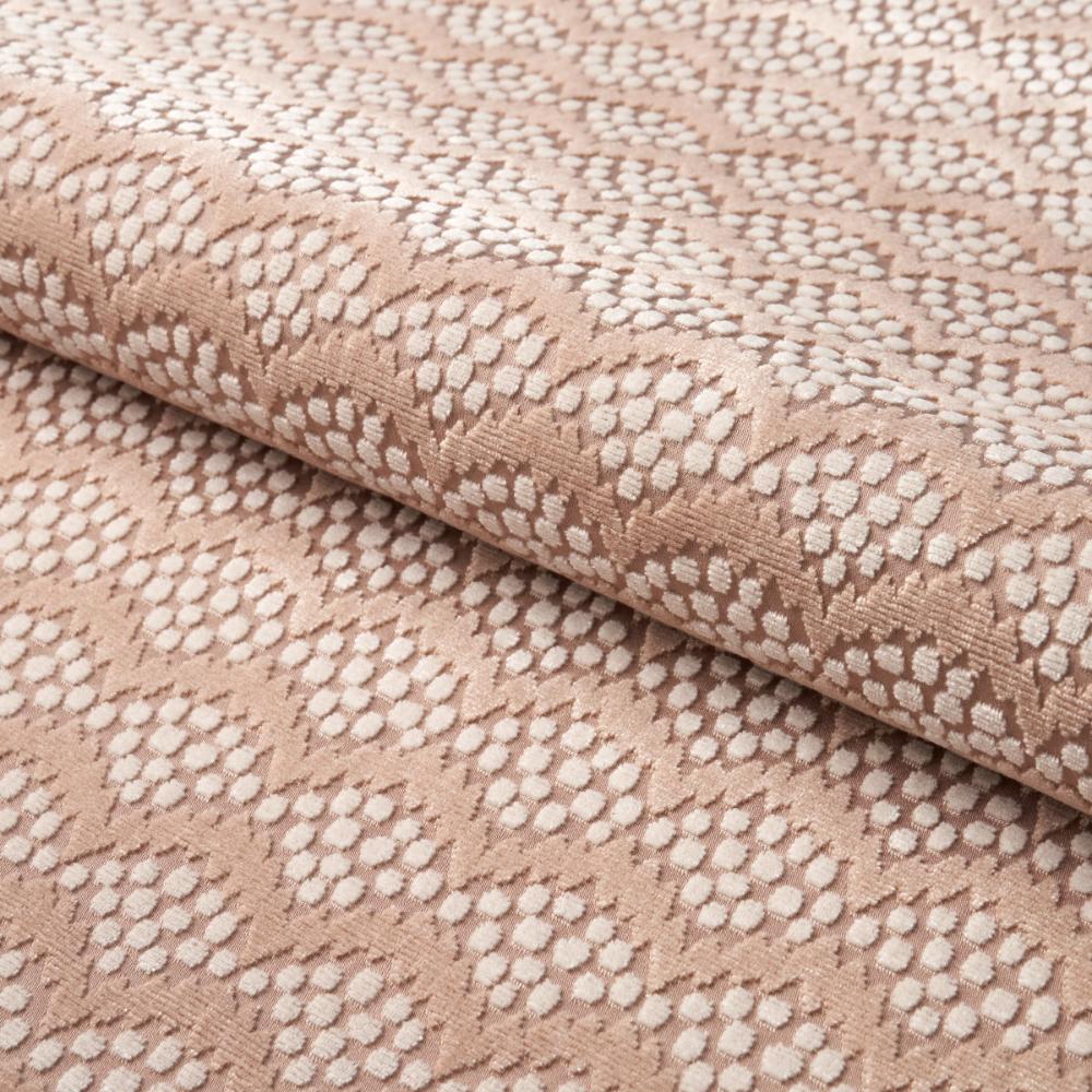 Schumacher 181422 Pollen Cut Velvet Fabric in Soft Clay
