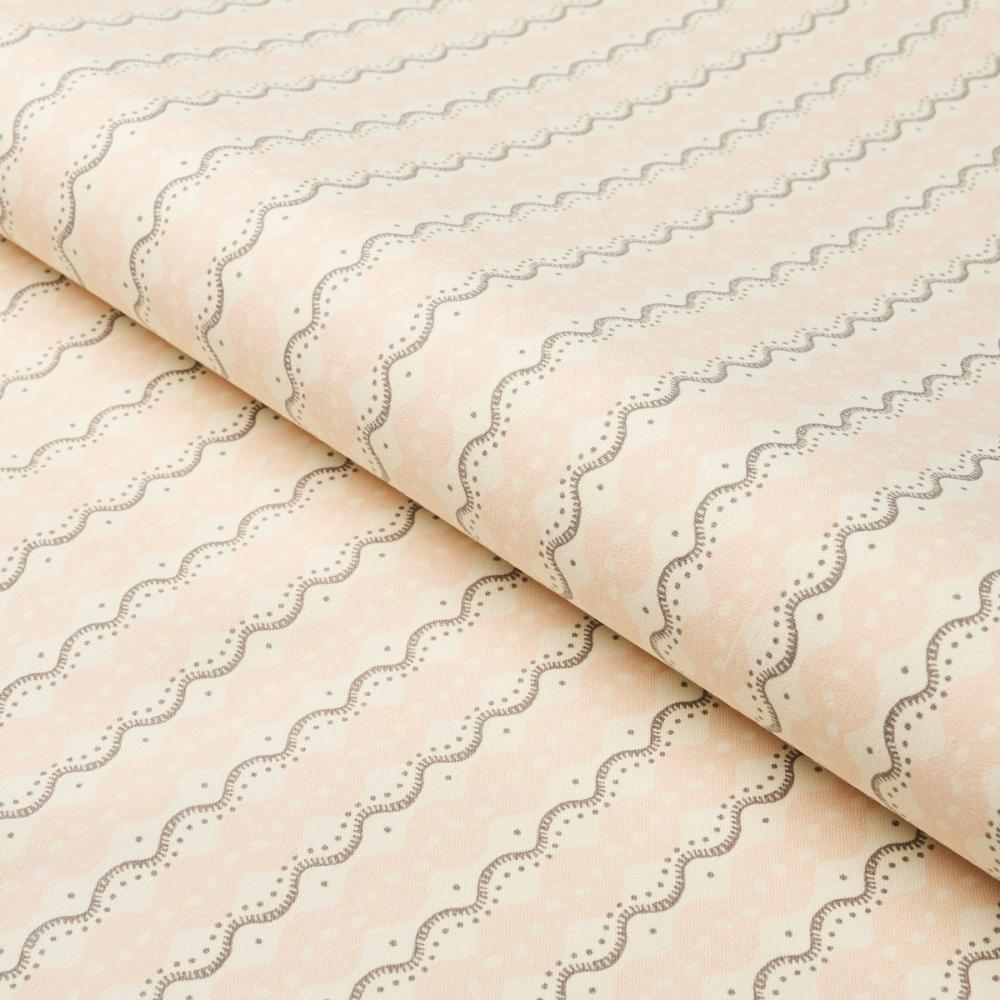 Schumacher 181442 Centipede Stripe Fabric in Angel Pink
