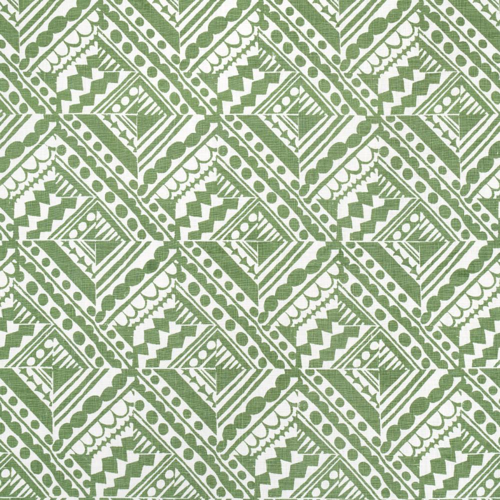Schumacher 181491 Topsy Turvy Fabric in Green