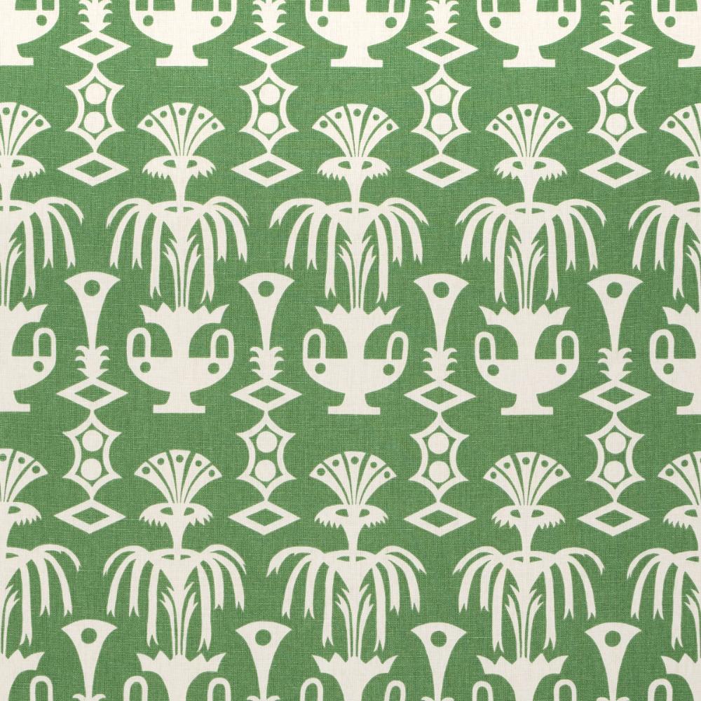 Schumacher 181500 Fountain Grass Fabric in Green