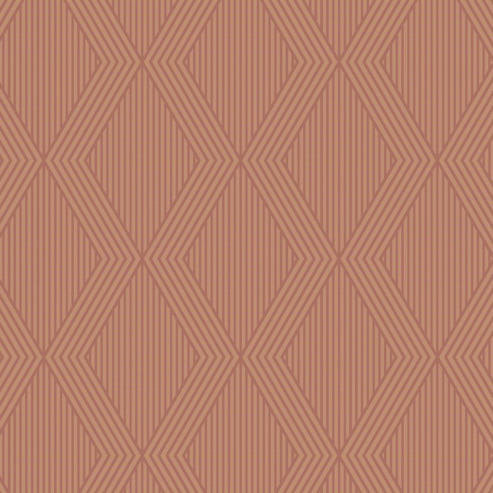 Schumacher 2014 Garbo Wallcoverings in Terracotta And Gold