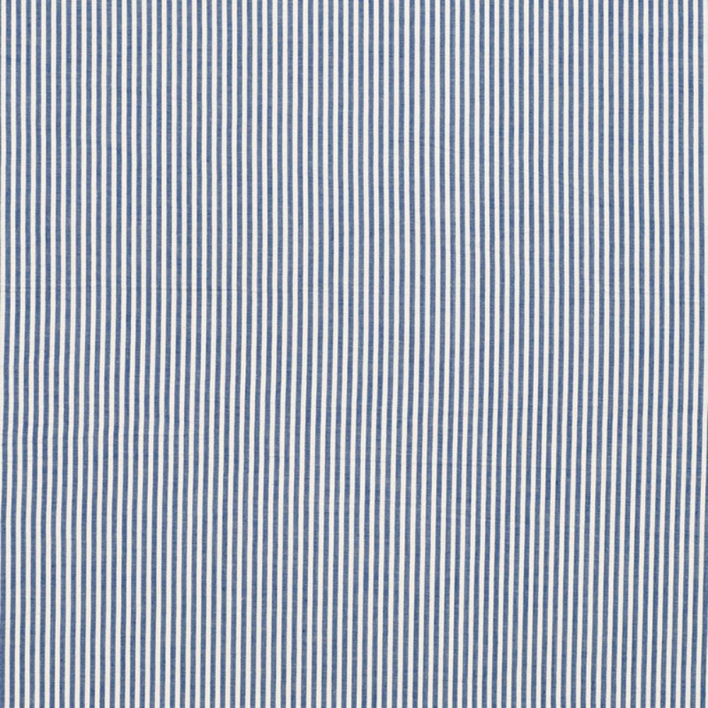 Schumacher 3474000 Bailey Seersucker Fabric in Blue