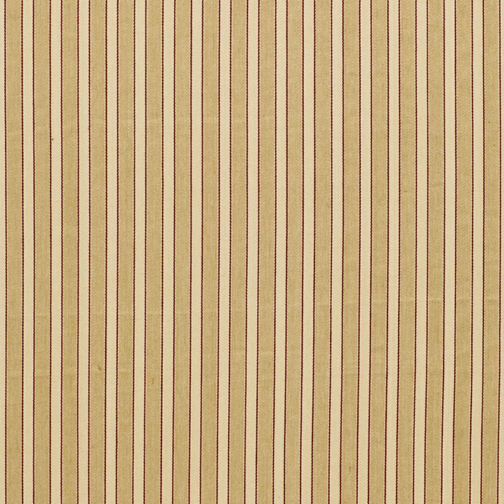 Schumacher 3475001 Antique Ticking Stripe Fabric in Sandalwood