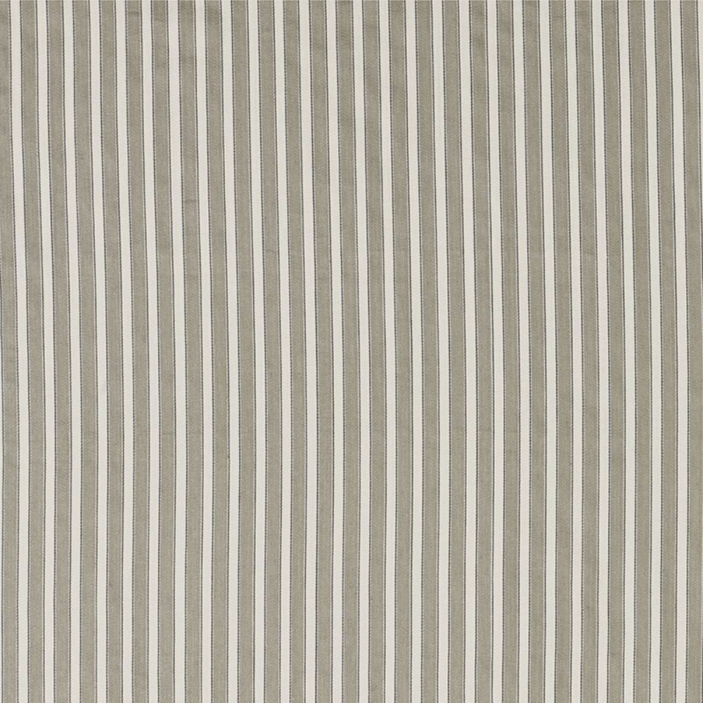 Schumacher 3475006 Antique Ticking Stripe Fabric in Linen