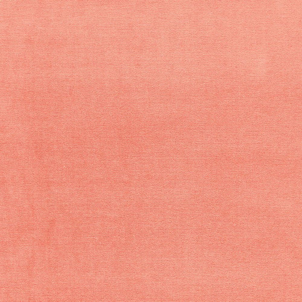 Schumacher 42703 Gainsborough Velvet Fabric in Sea Coral