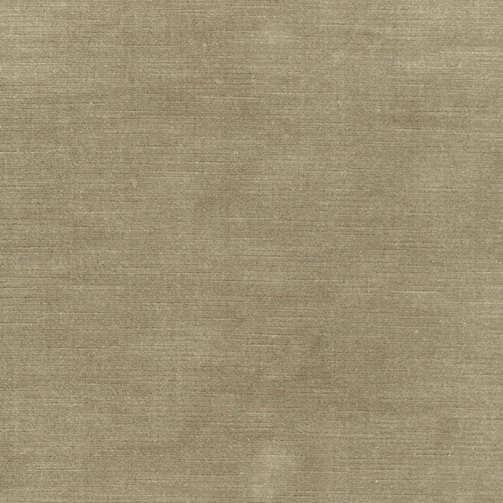 Schumacher 43145 Antique Linen Velvet Fabric in Pebble
