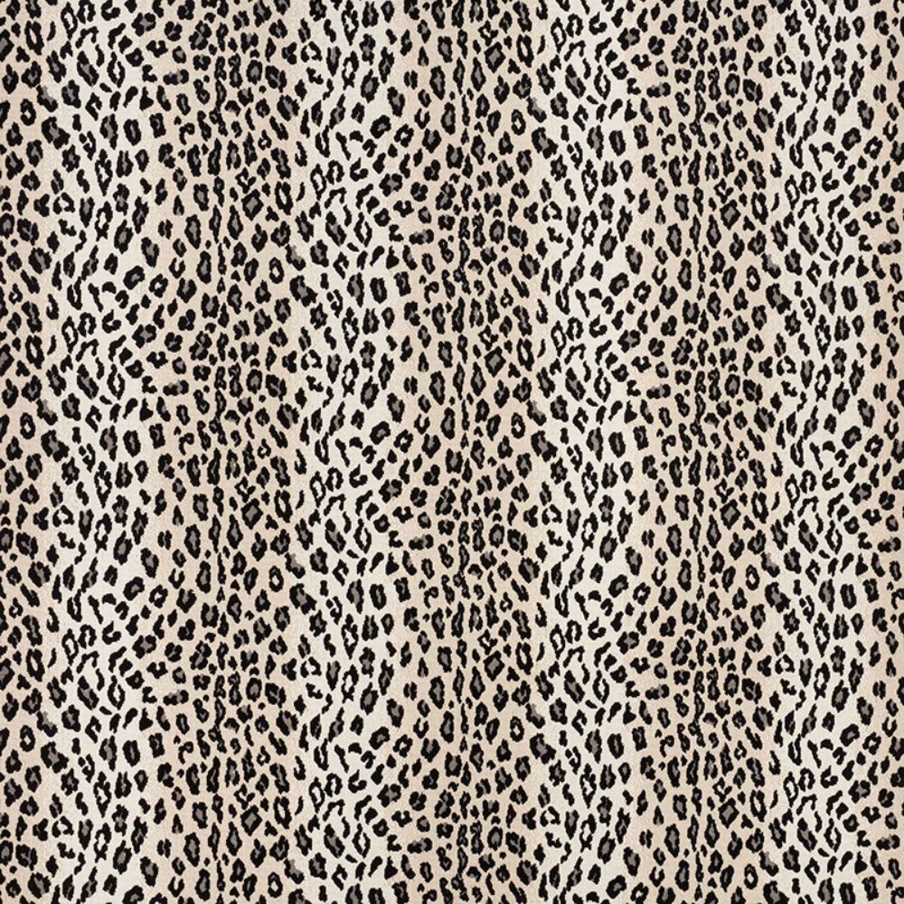 Schumacher 43182 Safari Epingle Fabric in Snow Leopard
