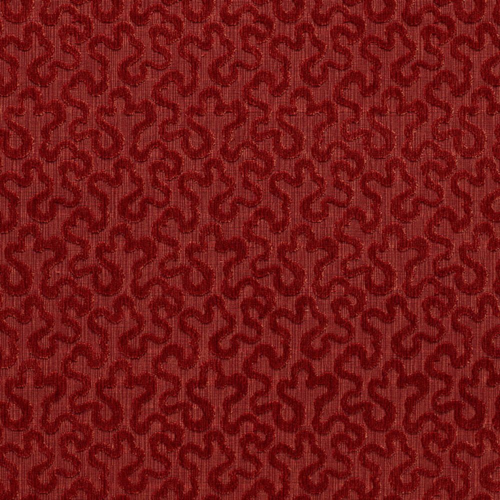 Schumacher 43272 Vermicelli Velvet Fabric in Bittersweet