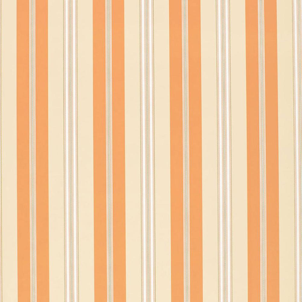 Schumacher 5002485 Chalon Stripe Wallpaper in Coral