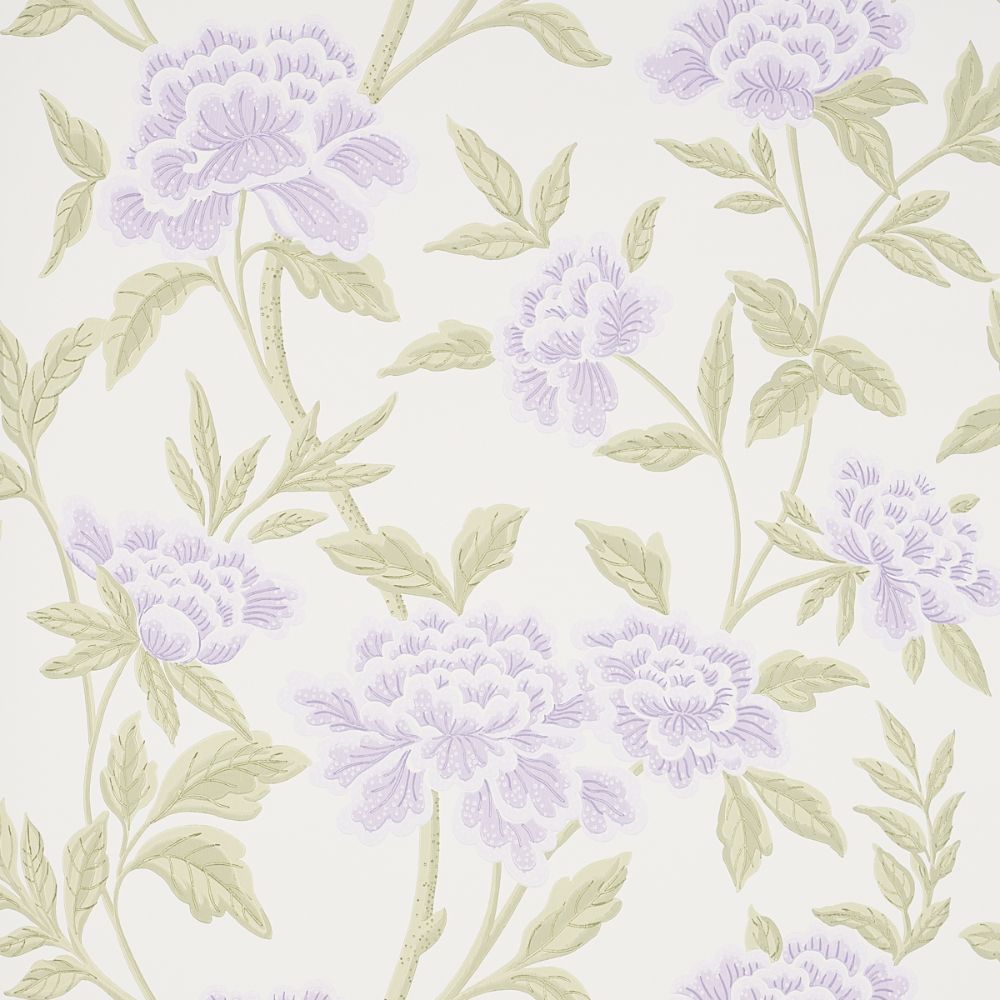 Schumacher 5004384 Whitney Floral in Wallcoverings in Lavendar