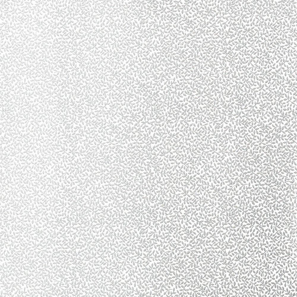 Schumacher 5004442 Celano Vine Wallpaper in Silver
