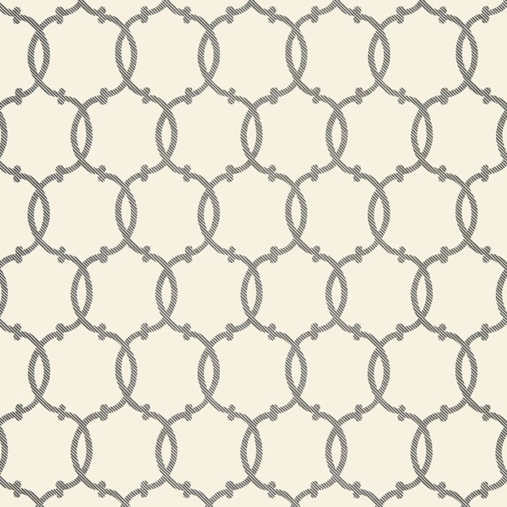 Schumacher 5005121 Tracery Wallpaper in Charcoal