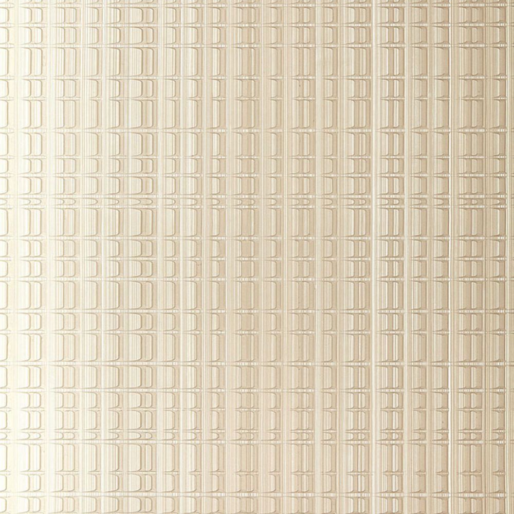 Schumacher 5005641 Urban Stripe Wallpaper in Silvered Taupe