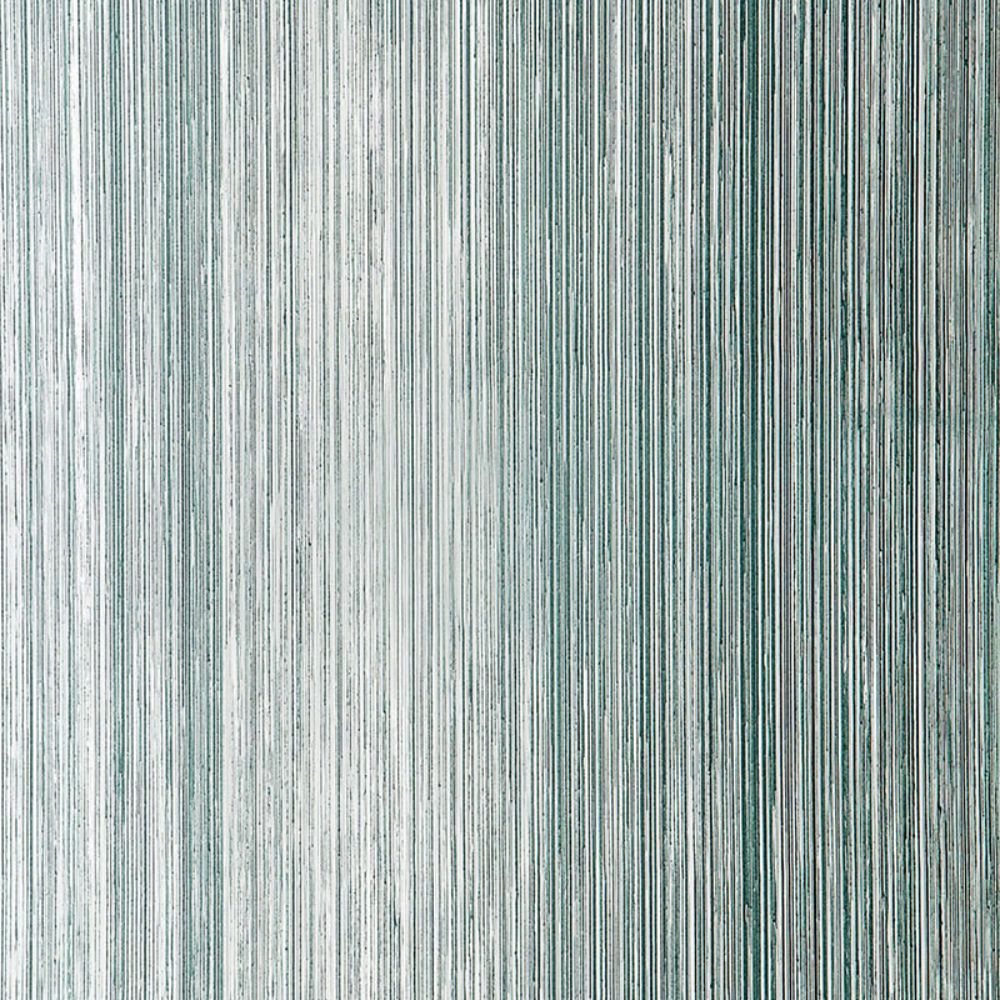 Schumacher 5005713 Metallic Strie Wallpaper in Turquoise