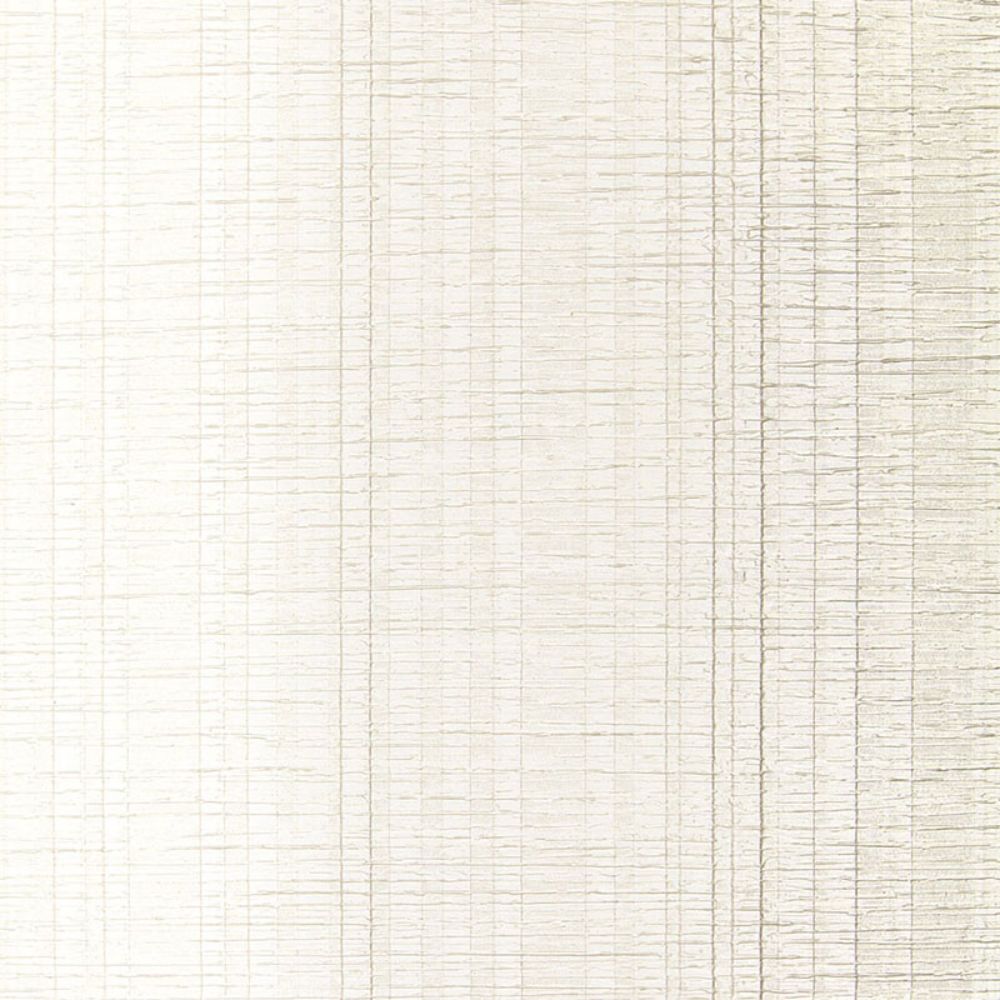 Schumacher 5005730 Origami Stripe Wallpaper in Pearl